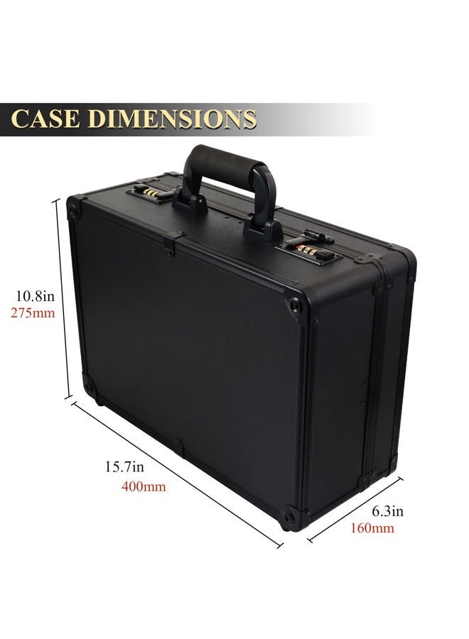 Kinglioncase Professional Barber Case, Stylist Tools Storage, Protable Protable Barber Organizer for Hair Styling Tools Display., Black, L15.7xW12xH6.1 inches - Image 3