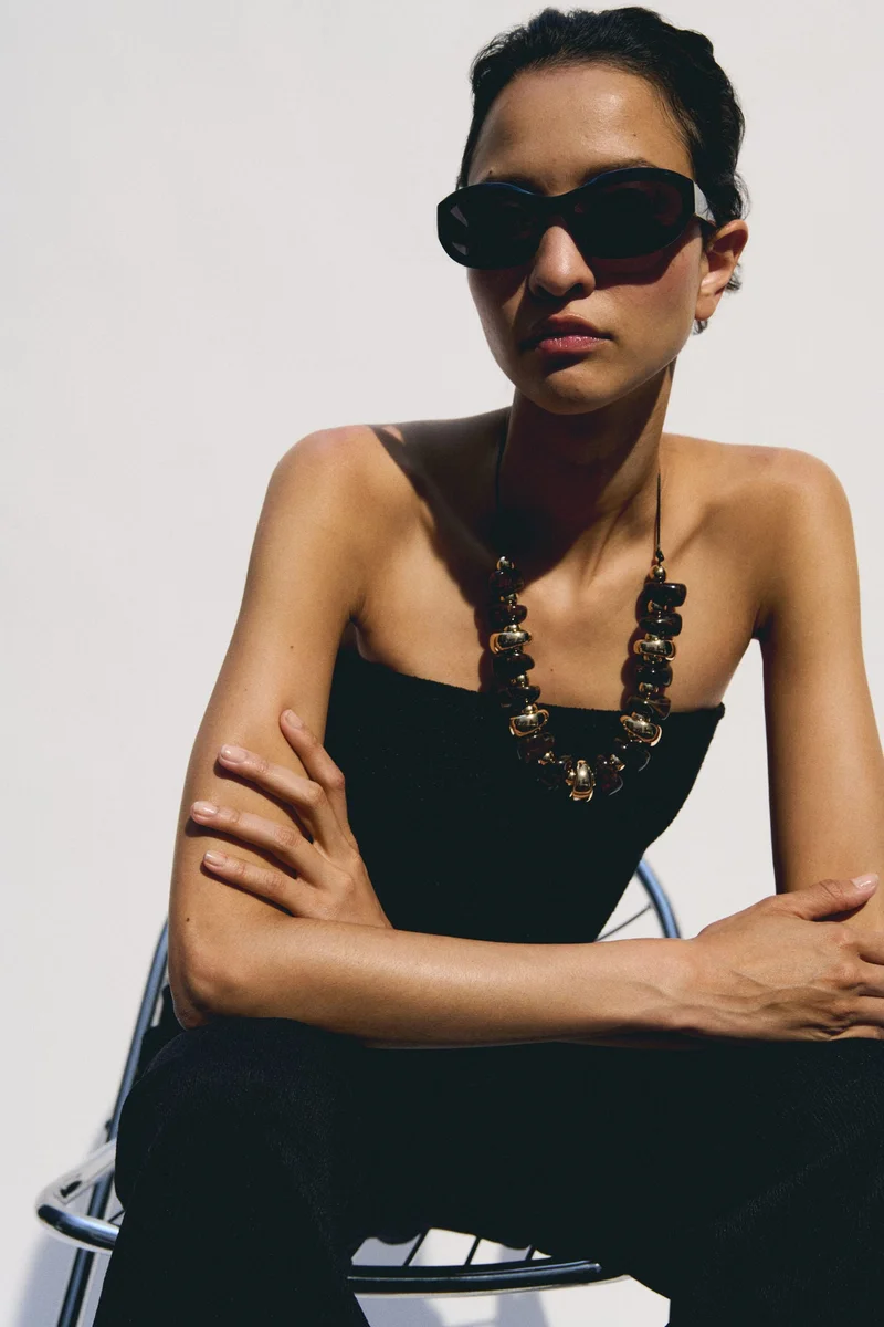 H&M Beaded cord necklace