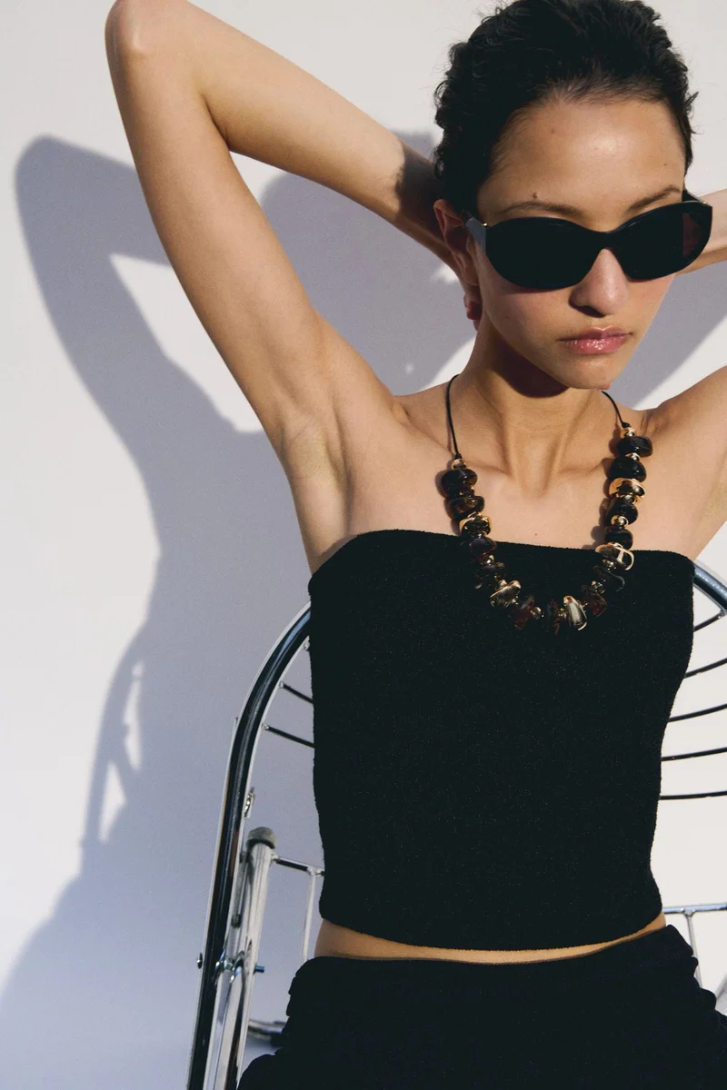 H&M Beaded cord necklace