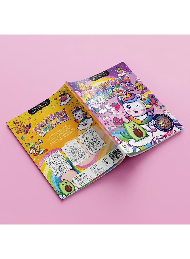 Hinkler Kaleidoscope Sticker Colouring Rainbow Dreams - Image 5