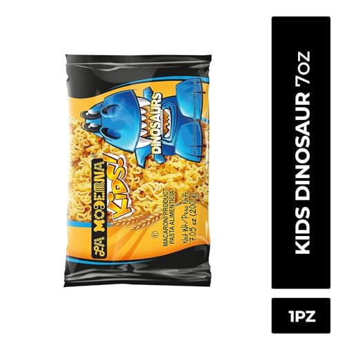 LA MODERNA, Kids Dinosaur Pasta, Bag, 7.05 oz (Pack of 1) - Made with Durum Wheat Semolina | Fun Shapes for Kids | Enriched with Iron & B Vitamins | Non-GMO | Kosher | Quick Family Meal - Image 2