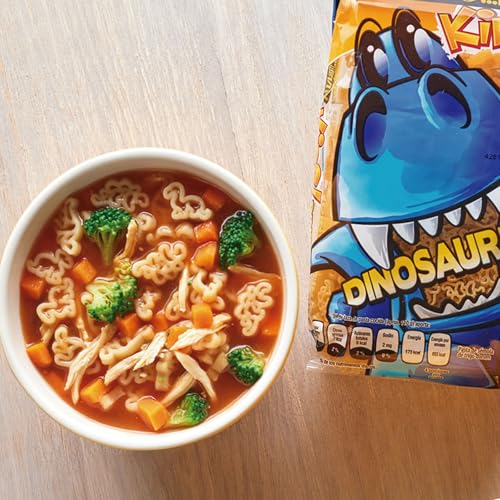 LA MODERNA, Kids Dinosaur Pasta, Bag, 7.05 oz (Pack of 1) - Made with Durum Wheat Semolina | Fun Shapes for Kids | Enriched with Iron & B Vitamins | Non-GMO | Kosher | Quick Family Meal - Image 4