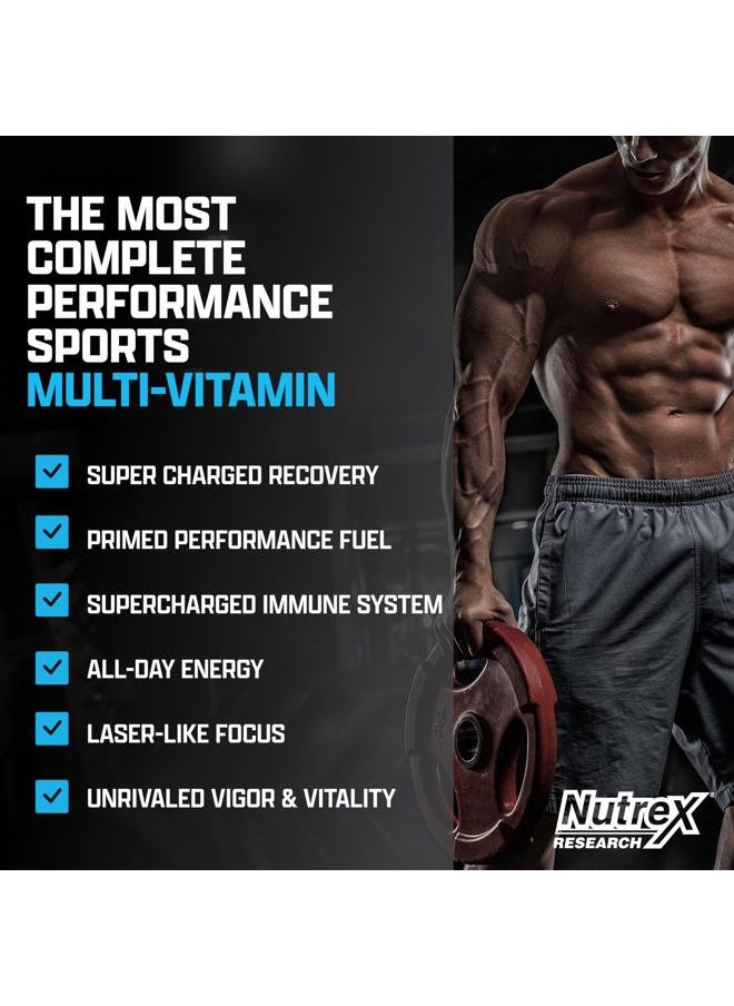 Nutrex Research Vitadapt Complete Sports Multivitamin for Men - 24 Vitamins, KSM-66 Ashwagandha and Minerals for Athletes - Mens Multivitamin (90 Capsules)  - Image 3