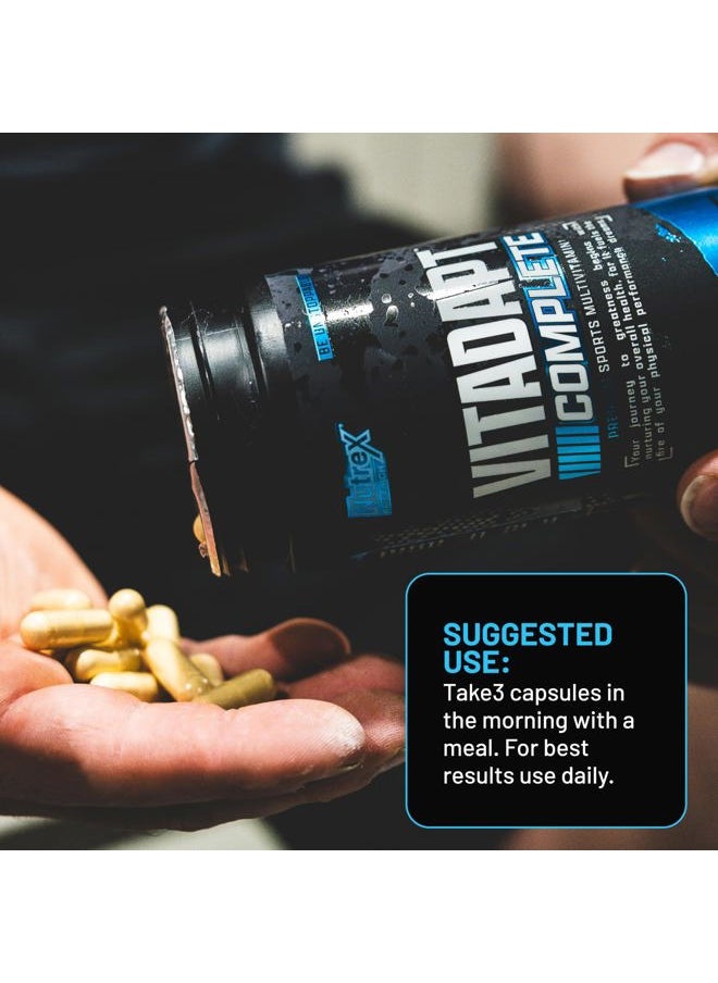 Nutrex Research Vitadapt Complete Sports Multivitamin for Men - 24 Vitamins, KSM-66 Ashwagandha and Minerals for Athletes - Mens Multivitamin (90 Capsules)  - Image 5