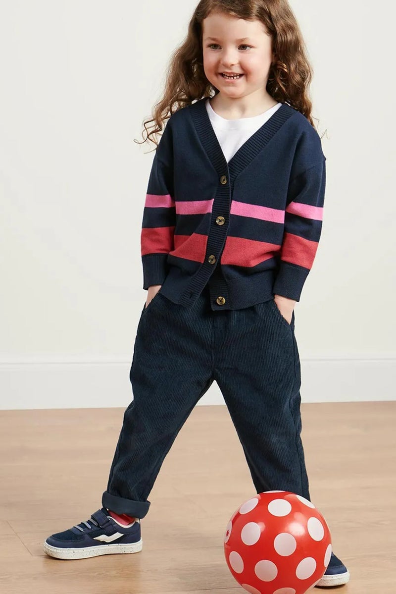 Tchibo Toddlers Boy Solid Corduroy Pants, Navy  - Image 1