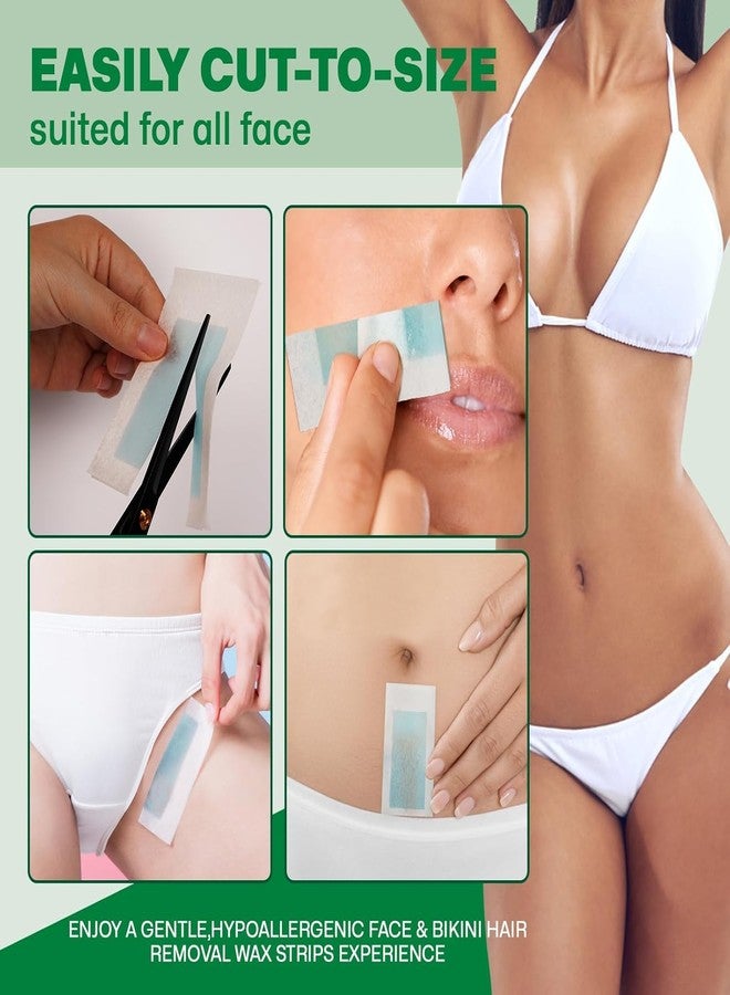 Wokaar Hypoallergenic Facial Wax Strips for Sensitive Skin | Reusable At-Home Waxing Kit for Eyebrows, Lips, Legs & Bikini | 16 Strips + 6 Calming Oil Wipes + 20 Blotting Sheets - Image 4