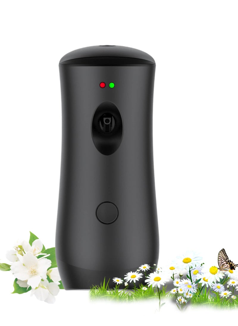 SYOSI - Auto Air Freshener Spray Machine Free Stand or Wall Mounted Automatic Aerosol Spray Dispenser Adjustable Aroma Machines are Widely Used in Bedrooms, Offices, Hotels and Commercial Places (Black) - Image 1