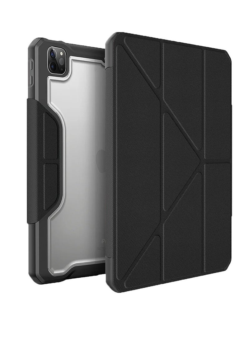 Uniq iPad Pro 11 inches (2020) and (2021) Cover, UNIQ Case - Trexa Antimicrobial Black Black - Image 1