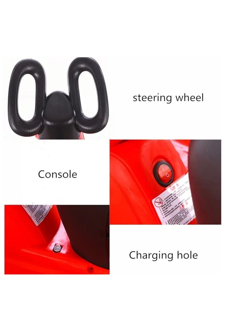 Multifunctional Electric Scooter for Kids, 4 Wheel Electric Scooter with Dual Motor, Music and Lights, Electric Car for Kids/Balancing Scooter for Kids Boys and Girls Car - Image 2