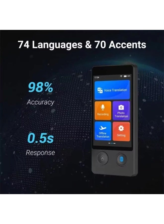 W12 AI Voice Translator | 130+ Languages | 98% Accuracy | 0.5s Quick Response | Photo Translation - Image 3