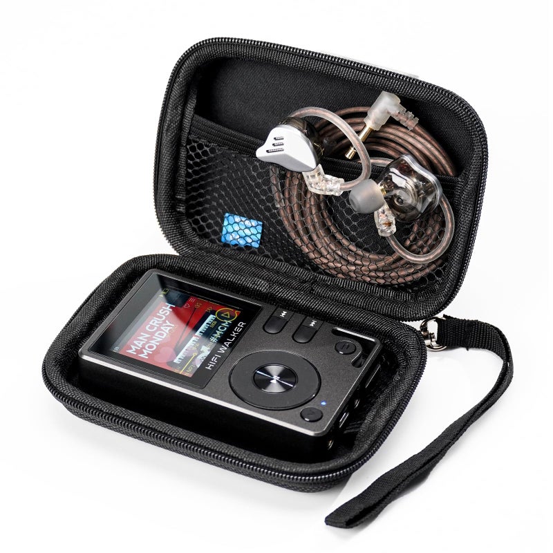 HIFI WALKER MP3 Player Case Compatible with HIFI WALKER H2 H2 Touch and G7 Portable Hard EVA Carrying Case for Earphones USB Cable and Memory Cards Case Only - Image 3