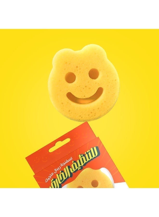 ريبال إسفنجة غسيل الأطباق السحرية - إسفنجة تنظيف متعددة الأسطح للمطبخ والأطباق وأواني الطهي - إسفنجة غسيل متينة عالية الامتصاص - Image 3