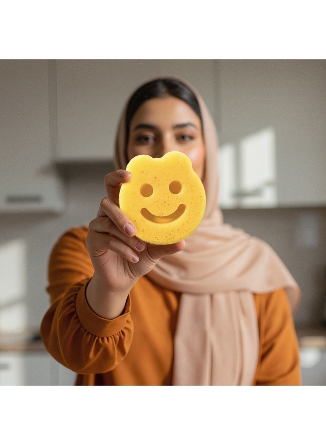 ريبال إسفنجة غسيل الأطباق السحرية - إسفنجة تنظيف متعددة الأسطح للمطبخ والأطباق وأواني الطهي - إسفنجة غسيل متينة عالية الامتصاص - Image 2