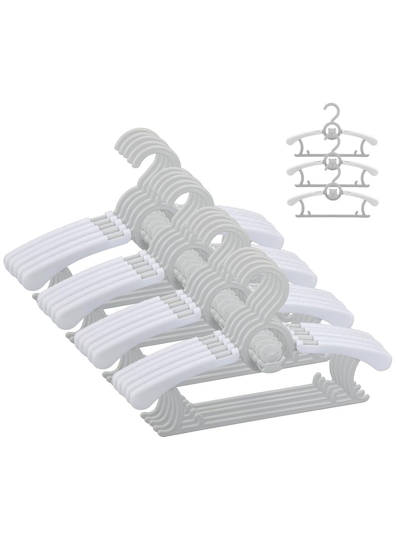 رات سو 50 قطعة من شماعات الملابس البلاستيكية للأطفال لتنظيم خزانة الملابس للأطفال الصغار وتعليق ملابس الأطفال ومعاطف الأطفال. - Image 1