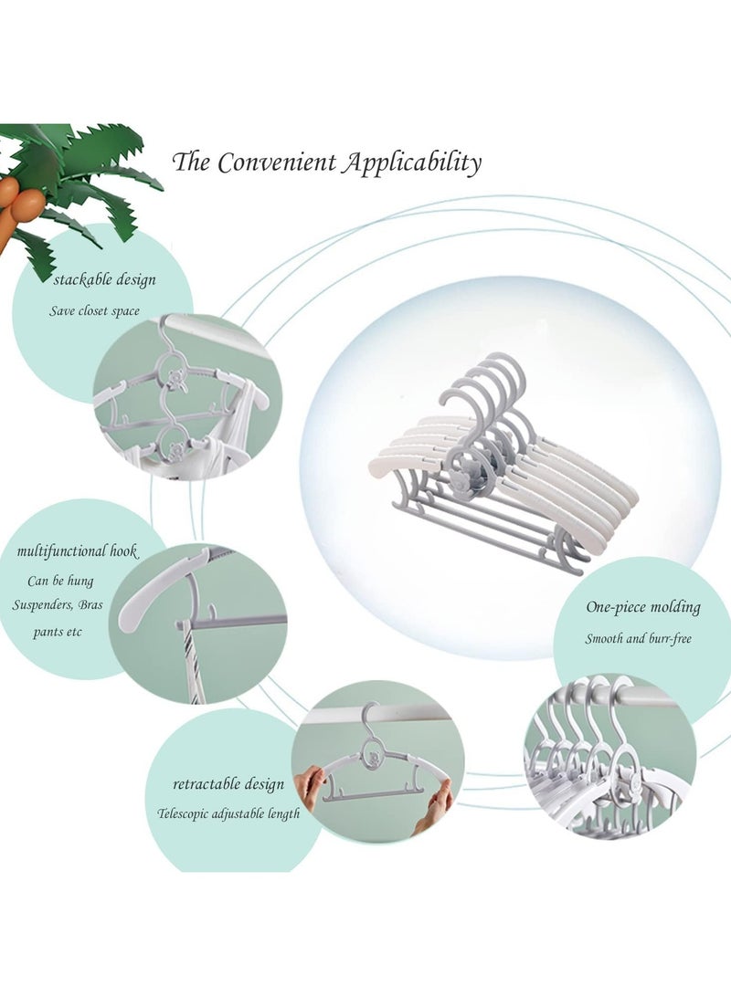 رات سو 50 قطعة من شماعات الملابس البلاستيكية للأطفال لتنظيم خزانة الملابس للأطفال الصغار وتعليق ملابس الأطفال ومعاطف الأطفال. - Image 3