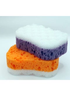Super Spongex Luxury Bath Sponge pack of 3 Luxury Sponge for glorious bath massage sponge Dual quality sponge one side for a softer feel and another side for exfoliation  - Image 2