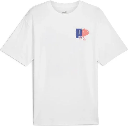 PUMA Graphıcs Growth Relaxed Tee White Men's Tshirt