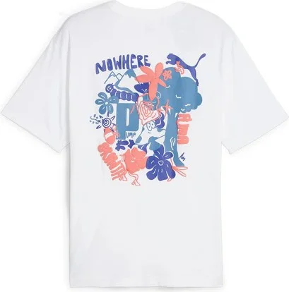 PUMA Graphıcs Growth Relaxed Tee White Men's Tshirt