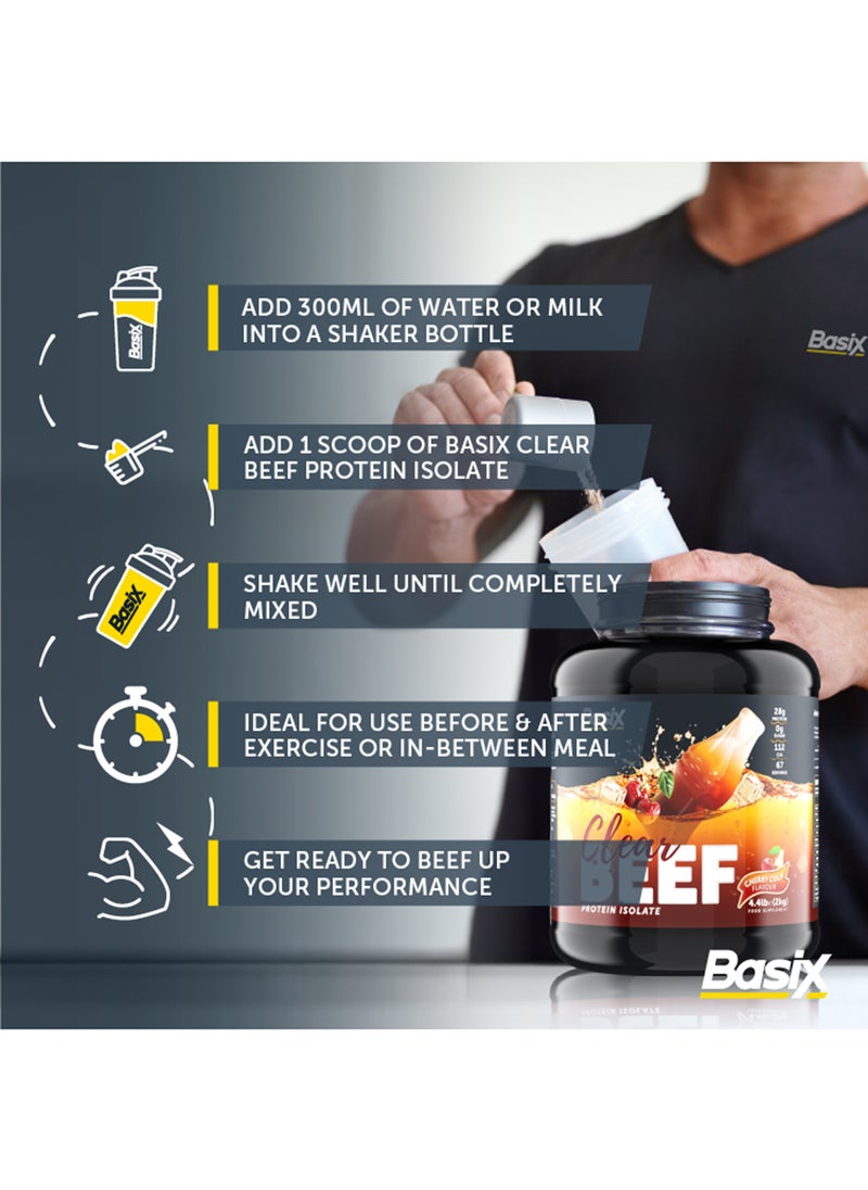 Basix Beef Protein Isolate Cherry Cola Flavour 4.4lb  - Image 3