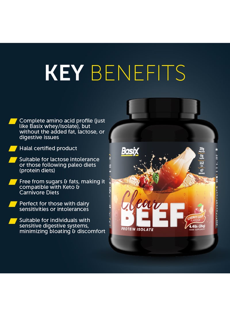 Basix Beef Protein Isolate Cherry Cola Flavour 4.4lb  - Image 4