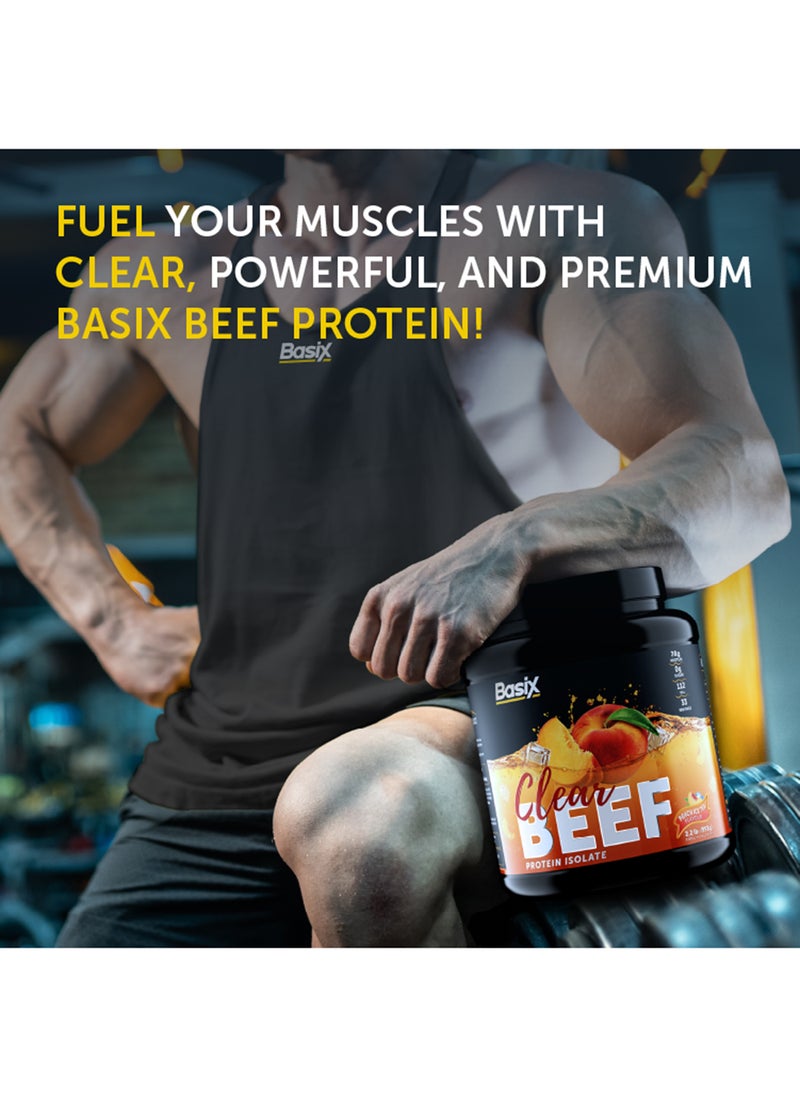 Basix Beef Protein Isolate Peach Ice Tea Flavour 2.2lb  - Image 5