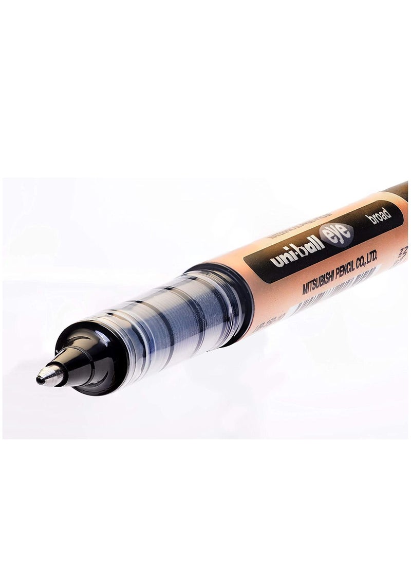 Uniball 12-Piece Eye Broad Roller Pen 1.0mm Tip Black Ink - Image 2