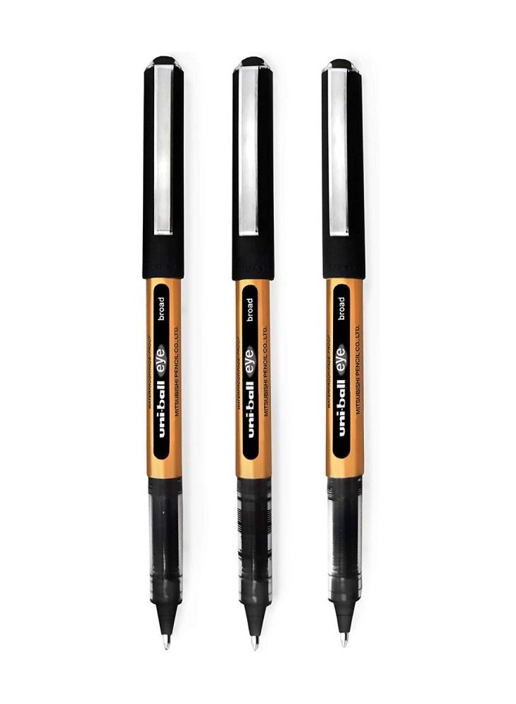 Uniball 12-Piece Eye Broad Roller Pen 1.0mm Tip Black Ink - Image 4