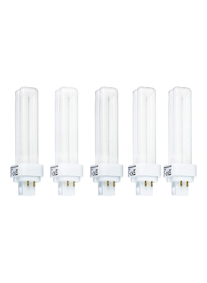 OSRAM 5-Piece Home Decorative High Quality Durable 13 W 4 Pin Day Light CFL Bulb Warm White - Image 1