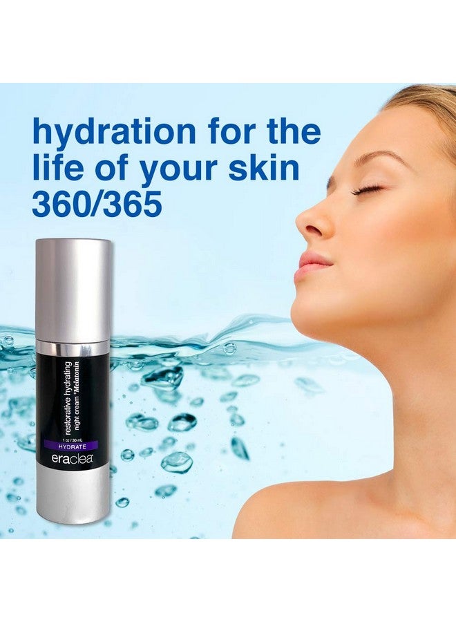 eraclea Hydrating Night Cream +Melatonin Antiaging Night Cream With Hyaluronic Acid Argireline Peptides And Squalane. Improves Skin Radiance Nongreasy And Reduces Wrinkles (1.0 Fl Oz) - Image 4