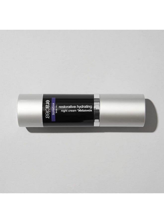 eraclea Hydrating Night Cream +Melatonin Antiaging Night Cream With Hyaluronic Acid Argireline Peptides And Squalane. Improves Skin Radiance Nongreasy And Reduces Wrinkles (1.0 Fl Oz) - Image 2