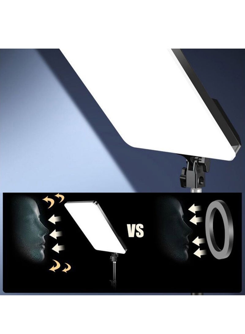 فلاشهوك طقم إضاءة فيديو LED مقاس 11 بوصة، 2800-5600 كلفن 3 ألوان قابلة للتعتيم مع حامل سطح المكتب لتصوير الفيديو - Image 4