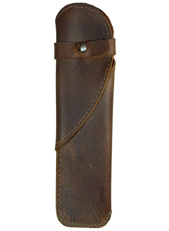 Hide & Drink, Leather Heart Pen Case, Pencil Organizer, Office Accessories, Bookworm Gifts, Handmade :: Bourbon Brown - Image 2