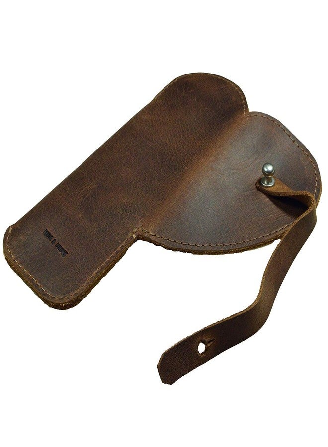 Hide & Drink, Leather Heart Pen Case, Pencil Organizer, Office Accessories, Bookworm Gifts, Handmade :: Bourbon Brown - Image 5