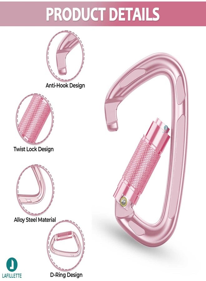 LAFILLETTE Carabiner Clip, Keychain Clip Spring Snap Hooks, Carabiners for Camping, Hiking, Outdoor, Dog Leash, Key Chains (Design-2) - Image 3