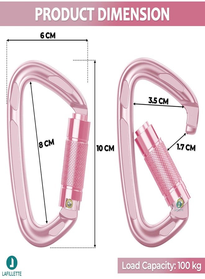 LAFILLETTE Carabiner Clip, Keychain Clip Spring Snap Hooks, Carabiners for Camping, Hiking, Outdoor, Dog Leash, Key Chains (Design-2) - Image 2
