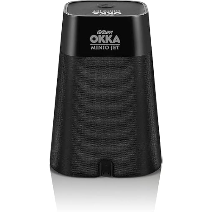 ارزوم اوكا ماكينة صنع القهوة Ok0013K Minio Jet بقوة 400 وات وسعة 5 أكواب قهوة وحماية من التدفق الزائد ونظام تحذير صوتي وتحضير مثالي على درجة حرارة منخفضة من الكروم وضمان لمدة عام من الشركة المصنعة - Image 4