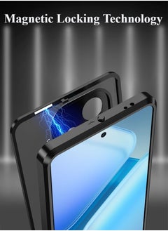 General Case Compatible Vivo iQOO Z9 Turbo (5G), Single Side Snap Case with Metal Frame and Translucent Frosted Back, Metal Drop Protection Case  - Image 2