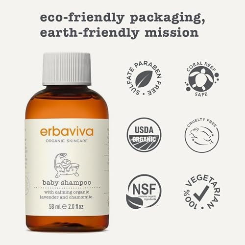 erbaviva Baby Shampoo, 2 Fl Oz - Image 3