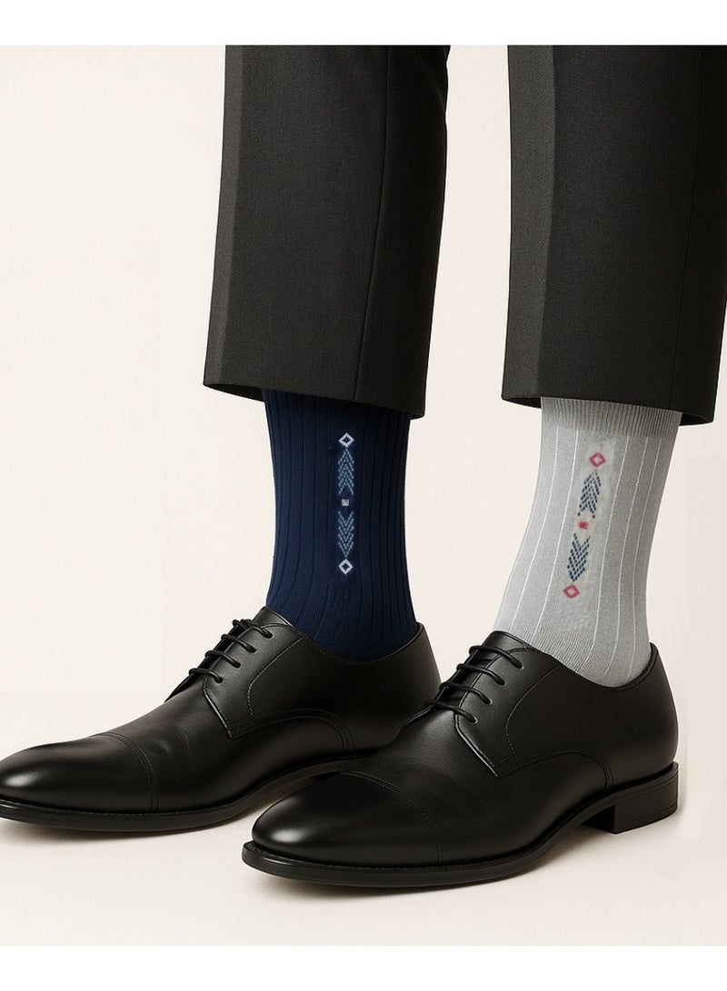 3 pairs of Long men's socks multicolours  - Image 3