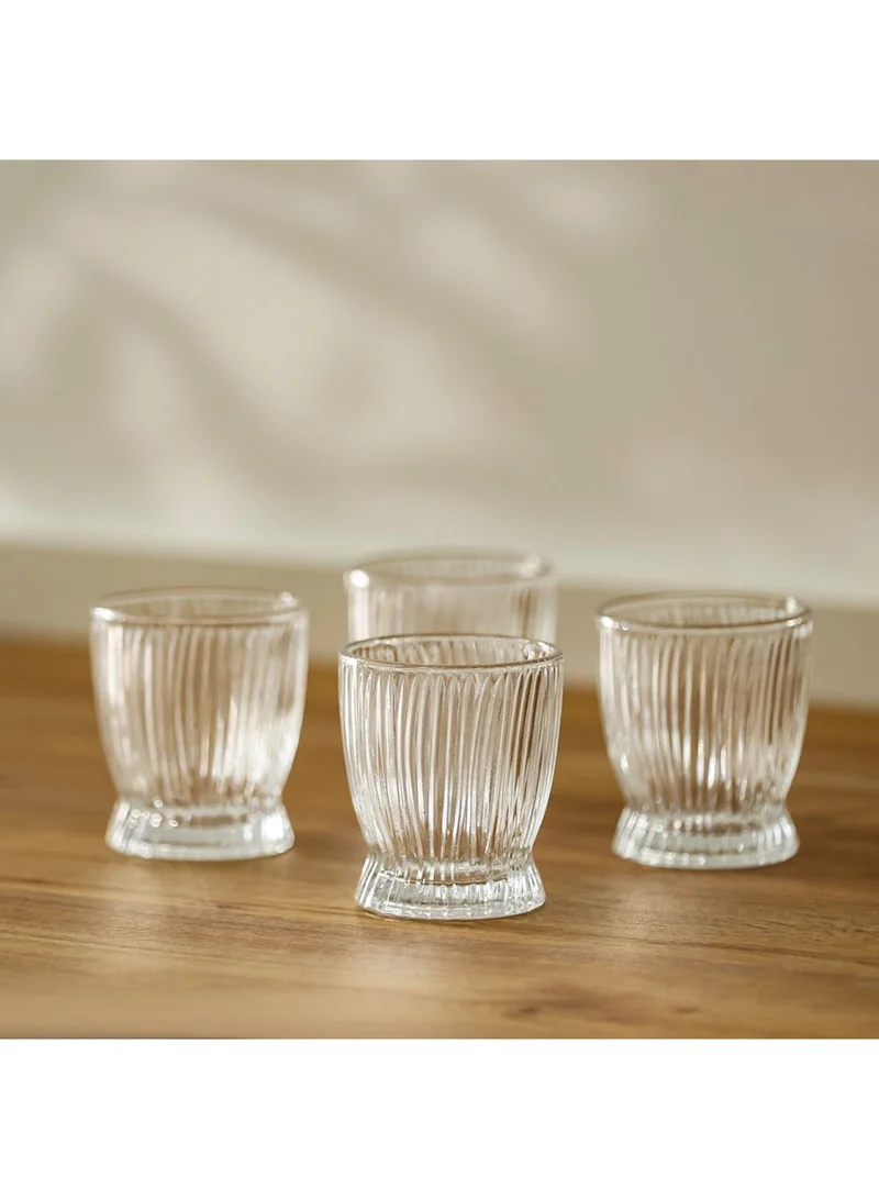 DANUBE HOME Mysteva 4-Piece Glass Set, 280ml