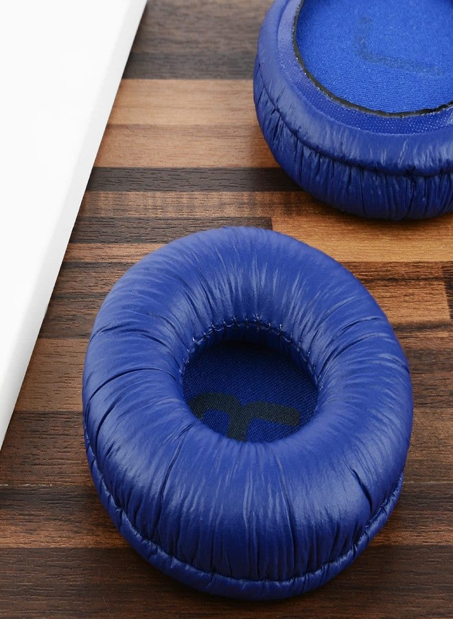 Geekria QuickFit Leatherette Replacement Ear Pads Compatible with JBL JR 300/ 300BT, T450BT, T500BT, Tune 500/ 500BT/ 510BT/ 520BT Headphones, Ear Cushions with Video Guide (Blue) - Image 4