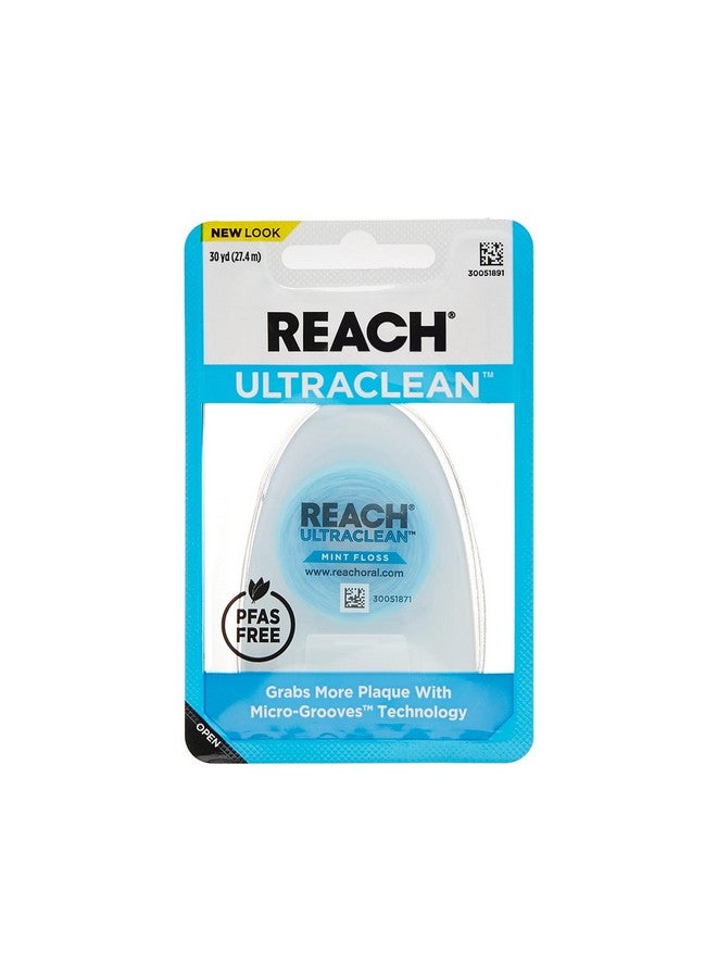ريتش خيط تنظيف الأسنان بالنعناع المشمع، إزالة البلاك بشكل فعال، حماية الأسنان واللثة، مقاومة للتمزيق لتنظيف شامل في المناطق الضيقة، خالية من Pfas 30 ياردة، عبوة واحدة - Image 1