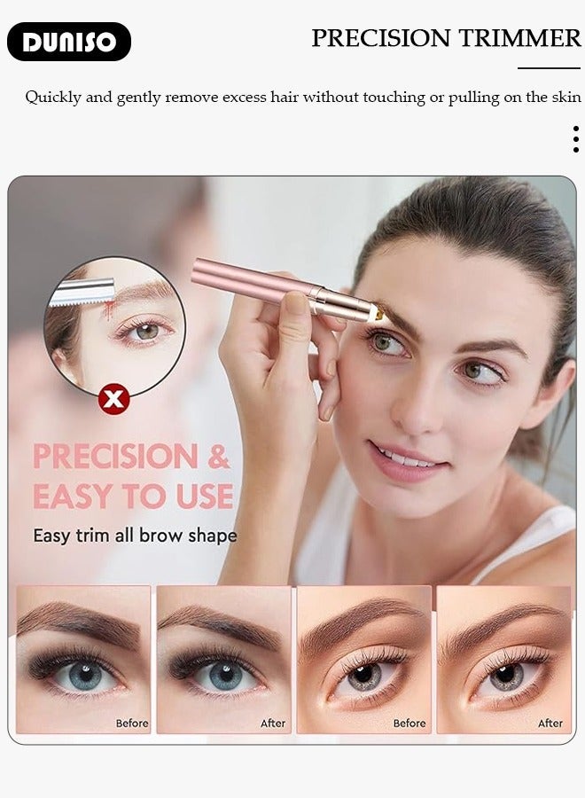 DUNISO USB Electric Hair Remover, Well Packing Facial Hair Remover for Women, Lady Gift, Women's Painless Hair Remover, Rechargeable Body Face Hair Shaver Razor for Nose, Lips, Armpit, Bikini - Image 2