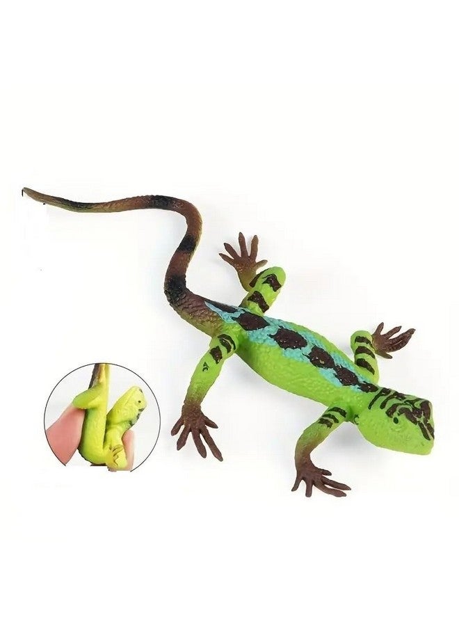 SUPER TOY Reptile Toy for Kids Realistic Gecko Lizard Iguanas Figurine Rubber Animal Cold Blooded Lifelike Soft Prank Toys Educational Gift Boys Girls - Image 2