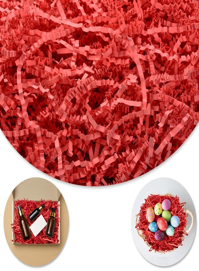 Darfukei Crinkle Paper Filler, Valentine's Day Shredded Paper For Gift Baskets 1/2LB (8 oz) Red for New Year's gift Baskets Grass, Crinkle Cut Papers Shred For Birthdays, Weddings,Boxes Bags, Basket - Image 2