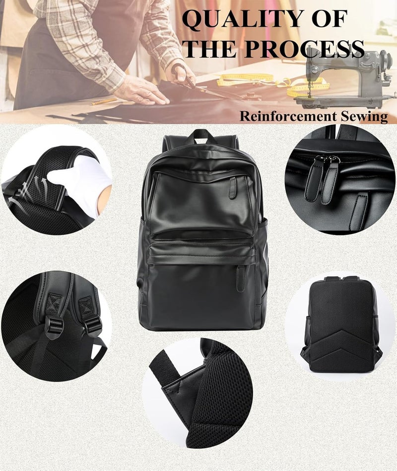 MATE ELAN unisex-adult 1 PU leather causl backpack (pack of 1) - Image 4