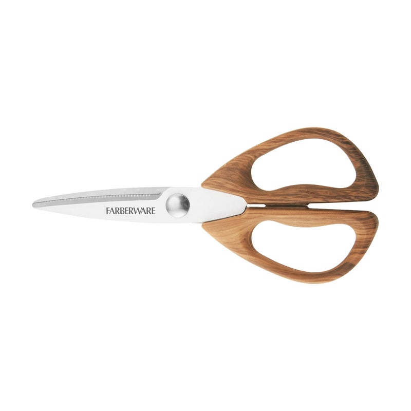 Farberware 5221282 All Purpose Shear Pecan Wood Handles 82 x 35 x 05 inches