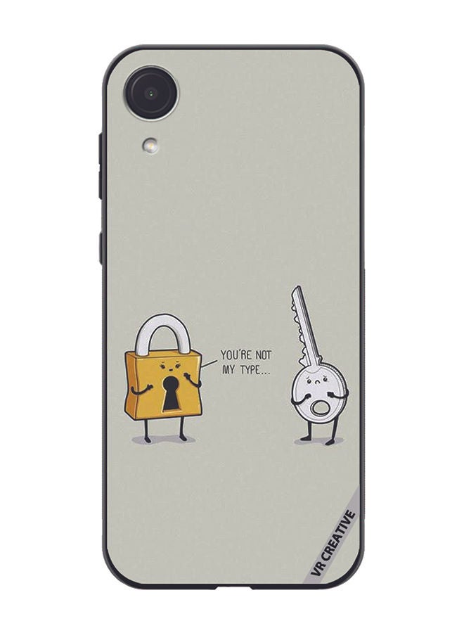 VR CREATIVE Protective Case Cover For Samsung Galaxy A03 Core You Are Not My Type Design Multicolour - Image 1