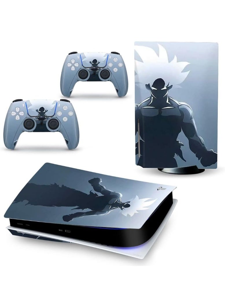 PS5 Skin Disc Edition Anime Console and Controller Vinyl Cover Skins Wraps for Playstation 5 Disc Version CD-ROM version - Image 5