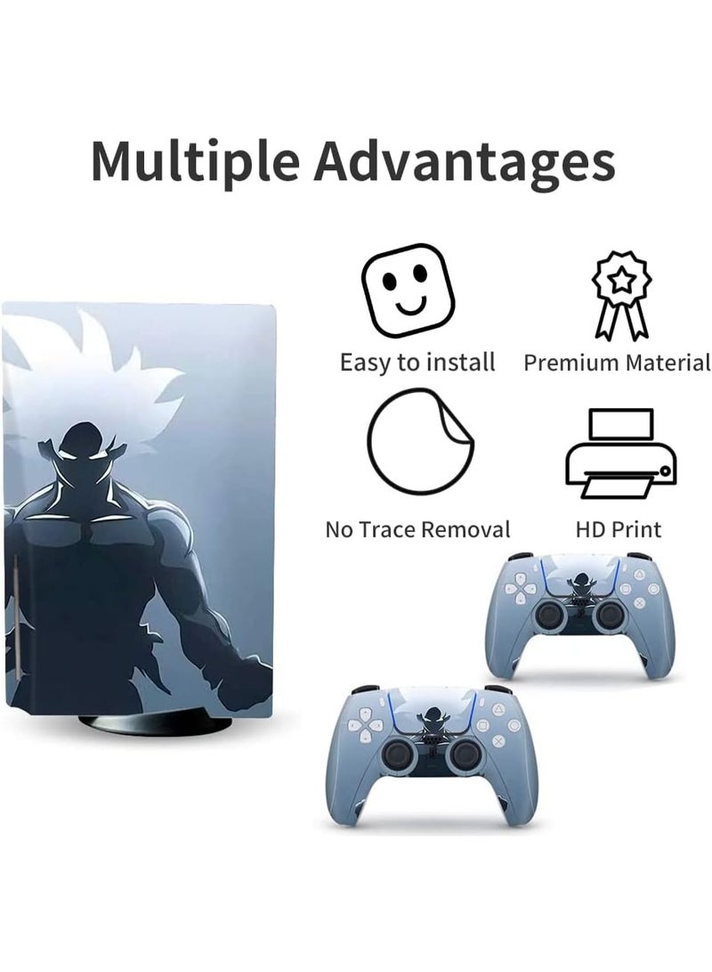 PS5 Skin Disc Edition Anime Console and Controller Vinyl Cover Skins Wraps for Playstation 5 Disc Version CD-ROM version - Image 1